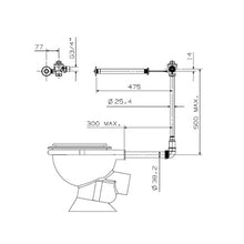 Load image into Gallery viewer, Cobra Flush Junior Institutional Version Toilet Flush Valve - Chrome
