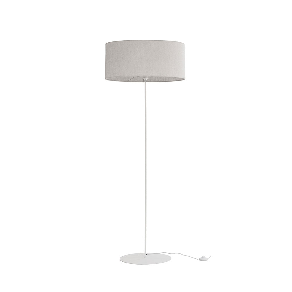 Metal Upright Floor Lamp - White