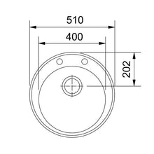 Load image into Gallery viewer, Franke Ronda ROG 610-41 Fragranite Single Inset Prep Bowl - Stone Grey
