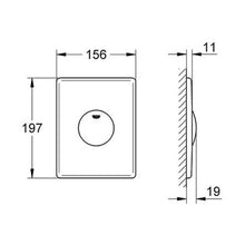 Load image into Gallery viewer, GROHE Skate Wc Wall Plate Chrome
