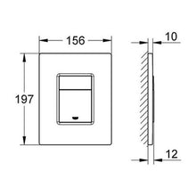 Load image into Gallery viewer, GROHE Skate Cosmopolitan Wc Wall Plate Stainless Steel
