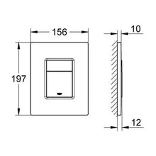 Load image into Gallery viewer, GROHE Skate Cosmopolitan Wc Wall Plate Alpine White
