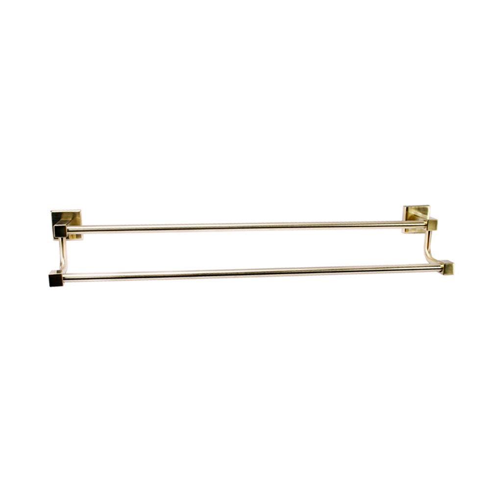 Trendy Taps SQ Double Towel Rail Brushed Gold