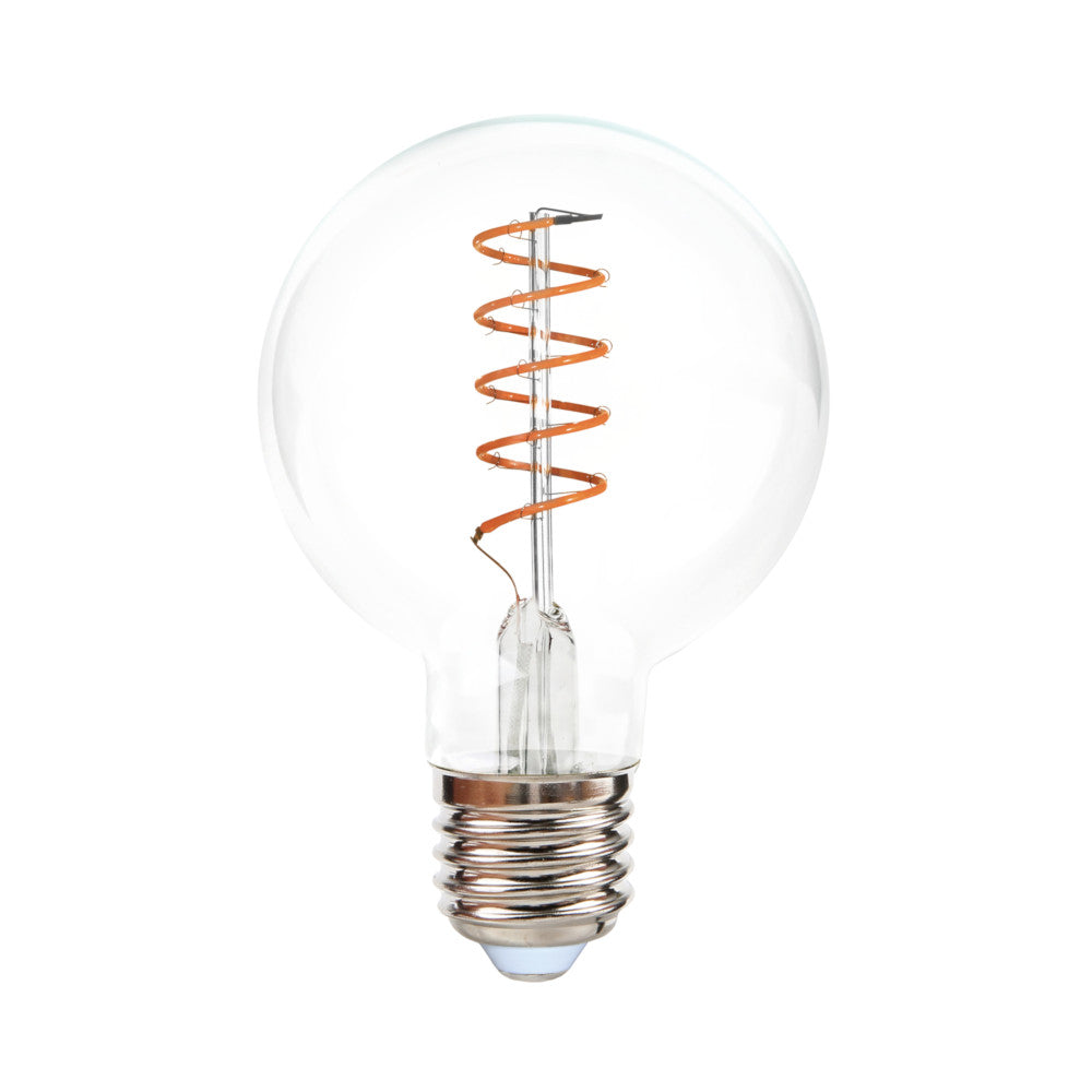 K. Light E27 G80 LED Spiral Filament Bulb 4W 2200K