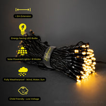 Load image into Gallery viewer, Litehouse Solar LED String Fairy Lights Warm White
