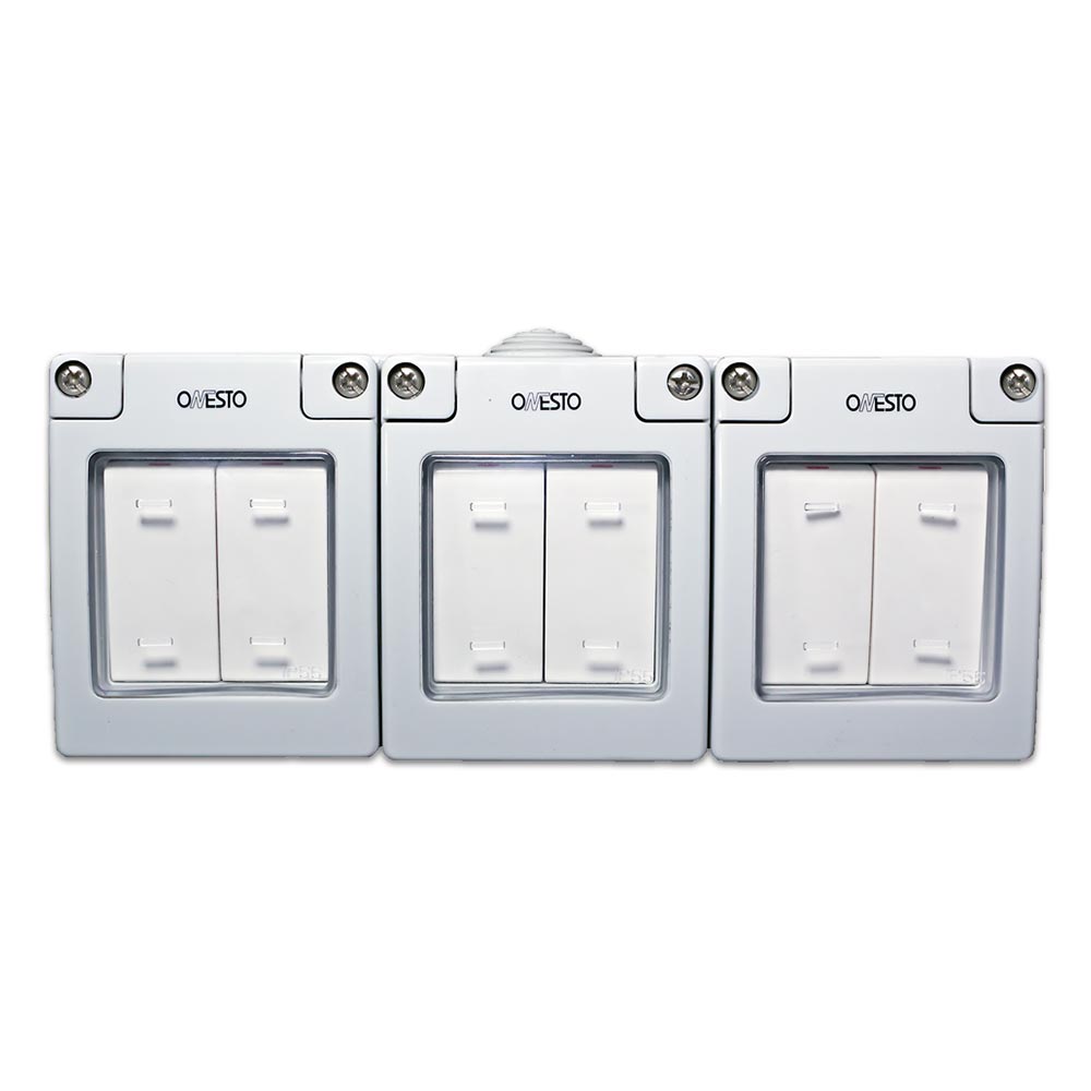 Onesto Matrix 6 Lever 1 Way Switch Enclosure IP55