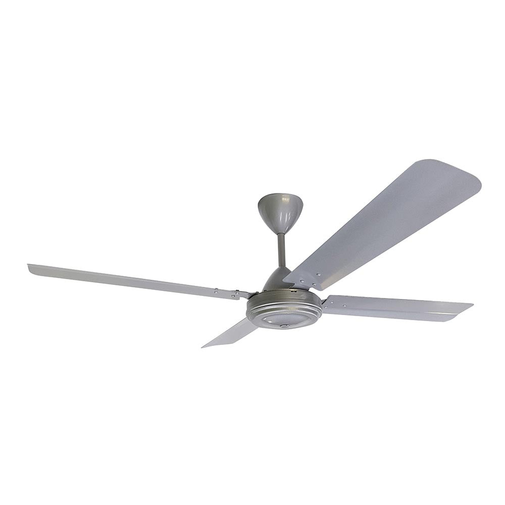 Solent High Breeze 4 Blade Ceiling Fan 1200mm - Brushed Silver