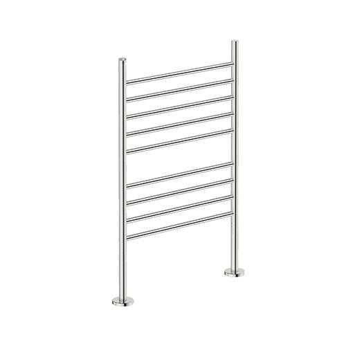 Bathroom Butler Natural 9 Bar Floor Mounted PTS Heated Towel Rail  650mm