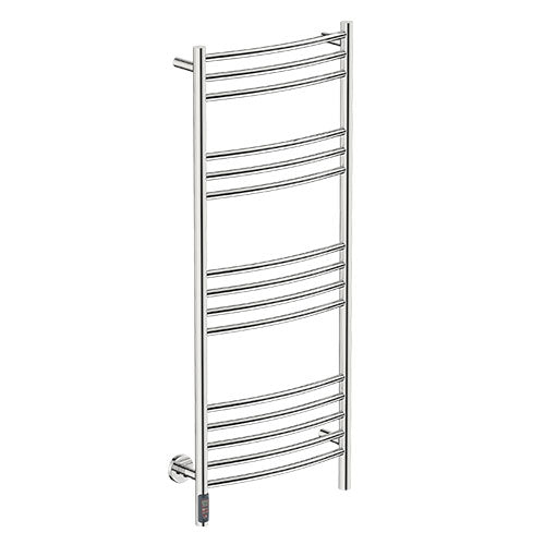 Bathroom Butler Natural 15 Bar Curved TDC Heated Towel Rail 500mm