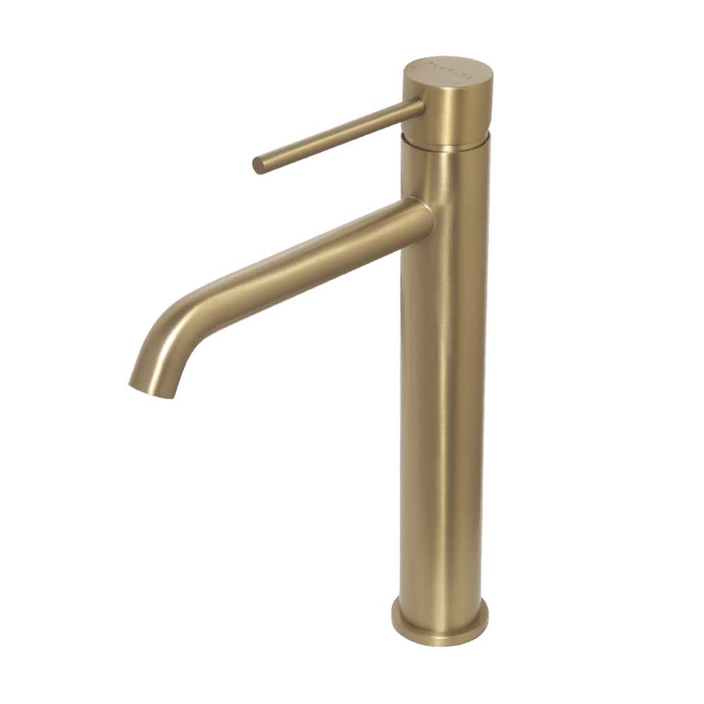 BluTide Neo High Basin Mixer Tap - Brushed Brass