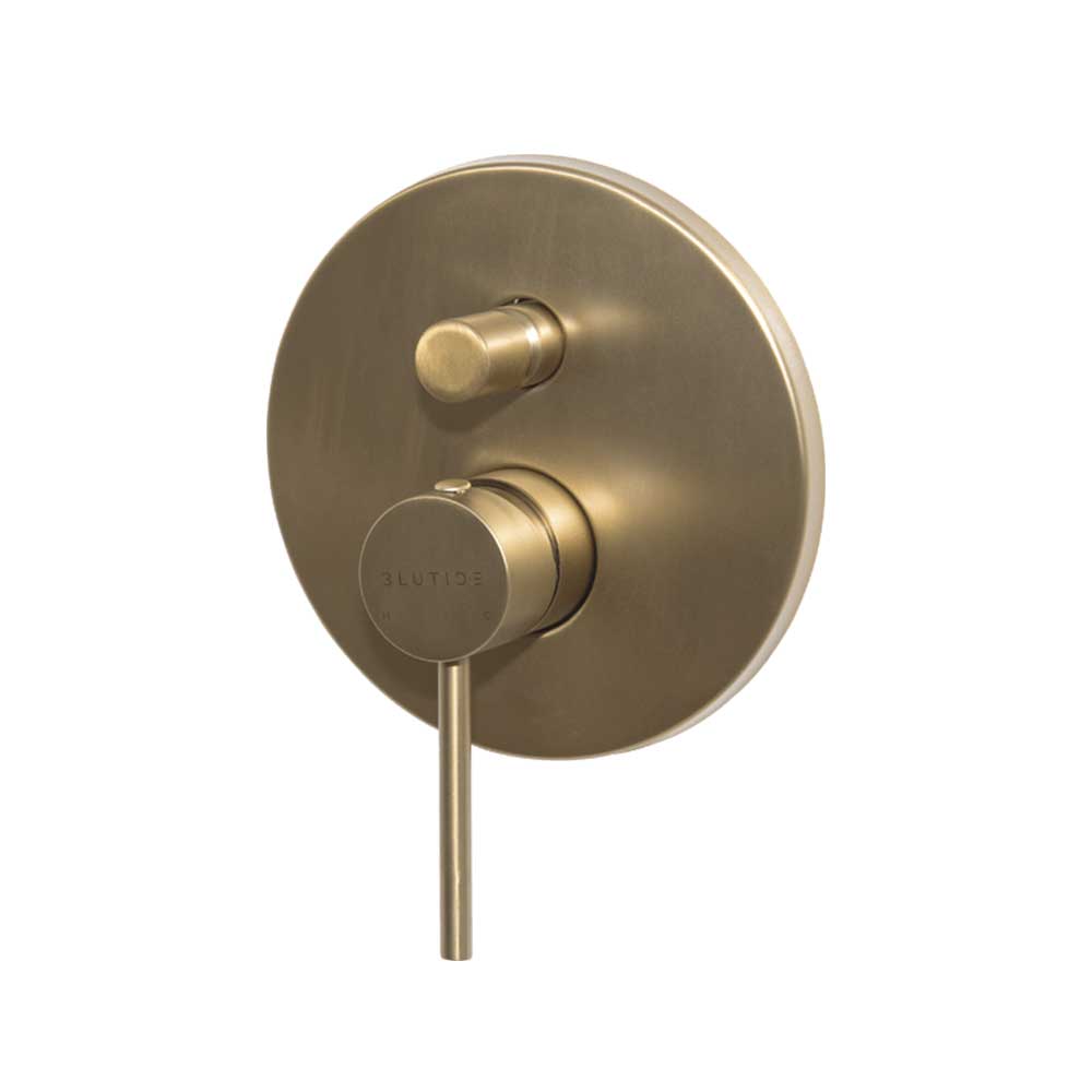 BluTide Neo Concealed Diverter Mixer Tap - Brushed Brass