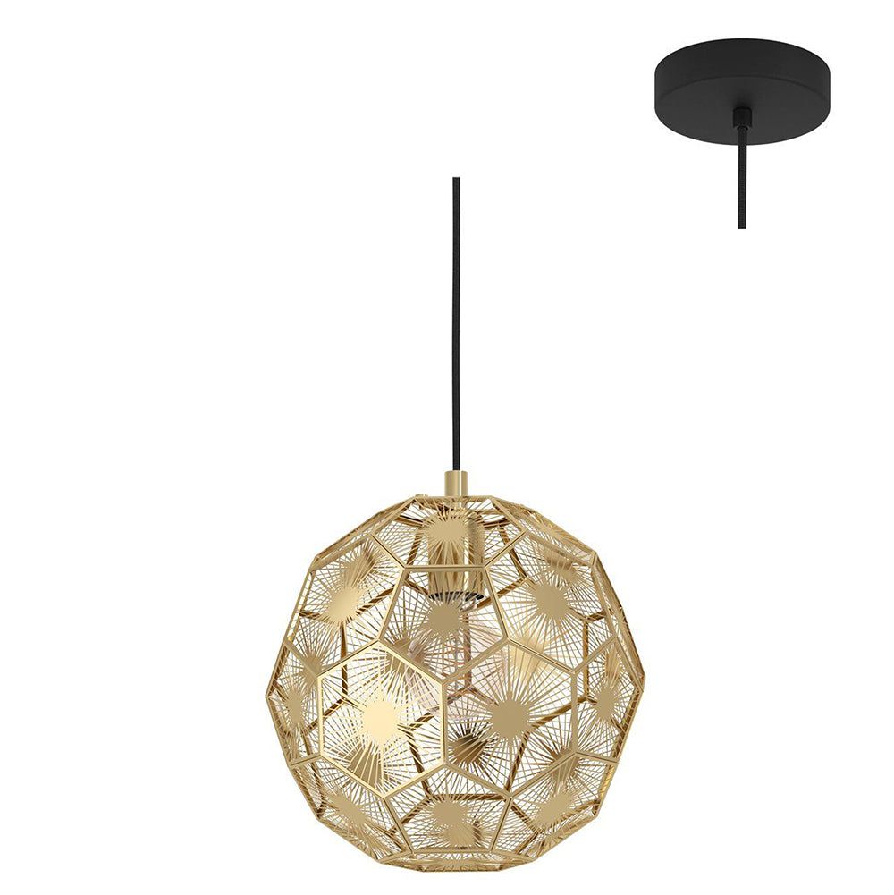 EGLO Skoura Pendant E27 60W - Brushed Brass