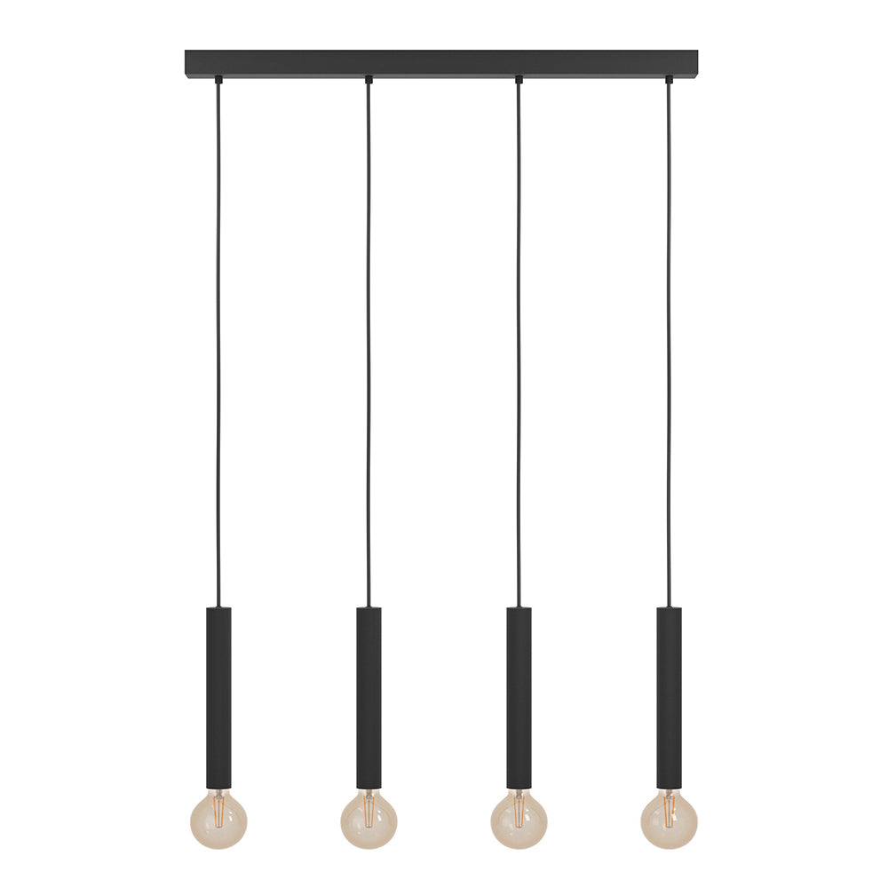 Eurolux Cortenova 4 Light Pendant - Black