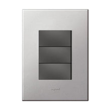 Load image into Gallery viewer, Legrand Arteor 3 Lever 1-Way Light Switch 4 x 2
