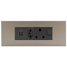 Load image into Gallery viewer, Legrand Arteor 6 Module Power Cluster with USB
