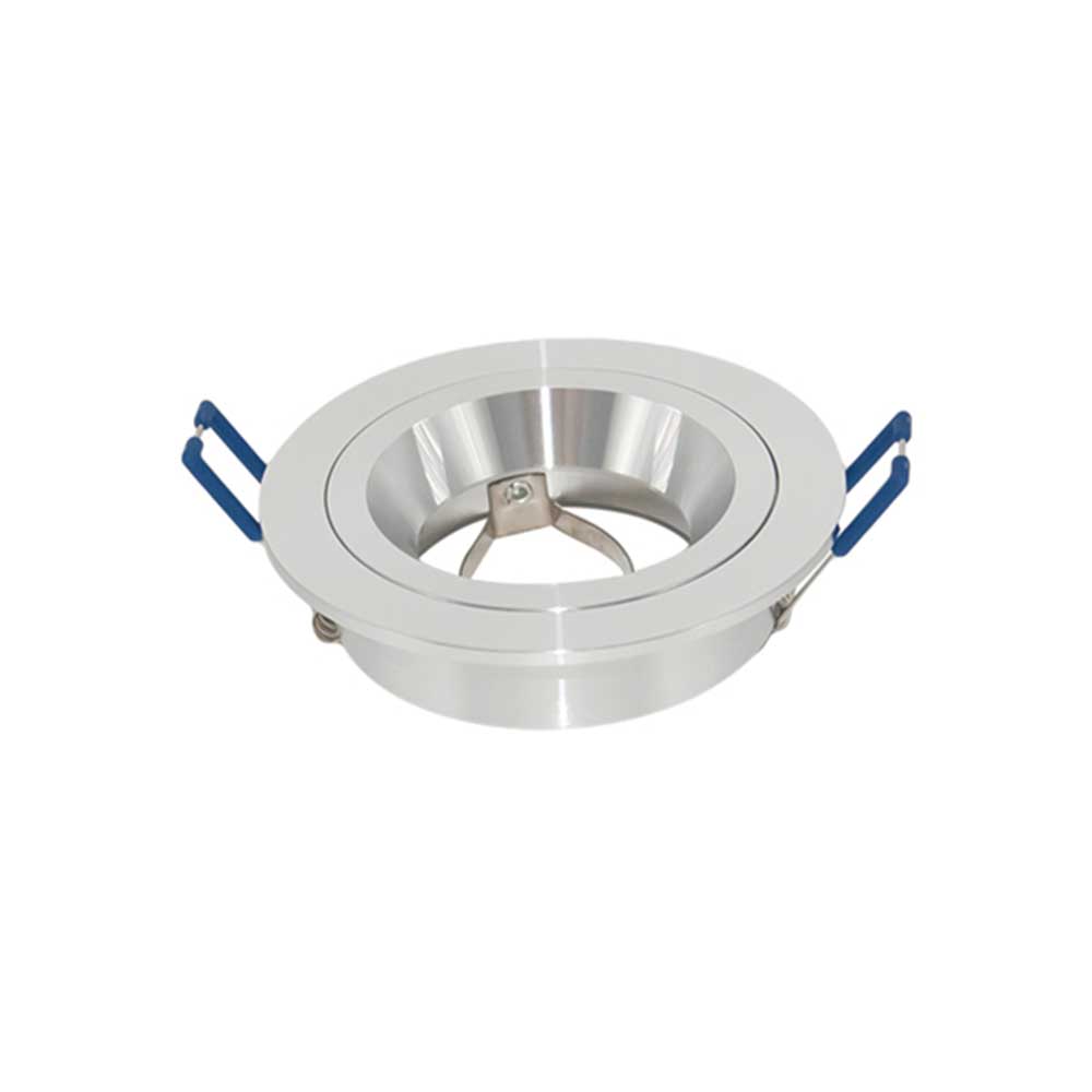 PioLED S-AS828 Anti-Glare Downlight Fixture - Silver