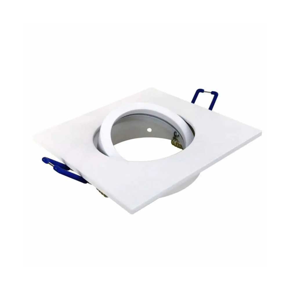 PioLED Q-W5525 Tiltable Square Downlight Fixture - White