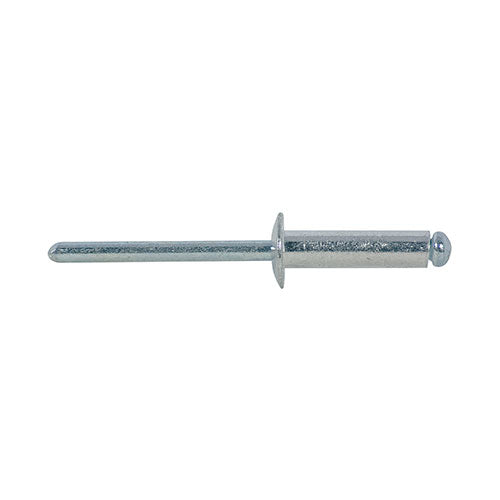 Ruwag Blind Rivet 4.8 x 12mm 100 Pack