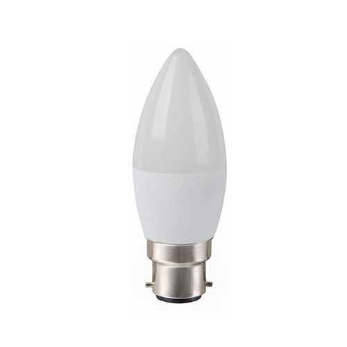 LED Bulb Candle B22 6W 5000K Frosted