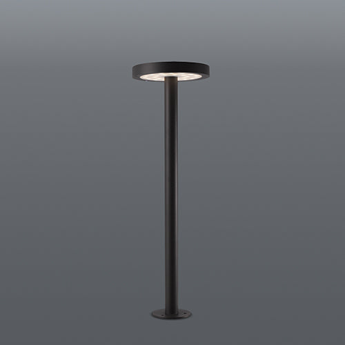 Spazio Rondo Solar 2.2W 255lm Warm White Bollard Light - Black