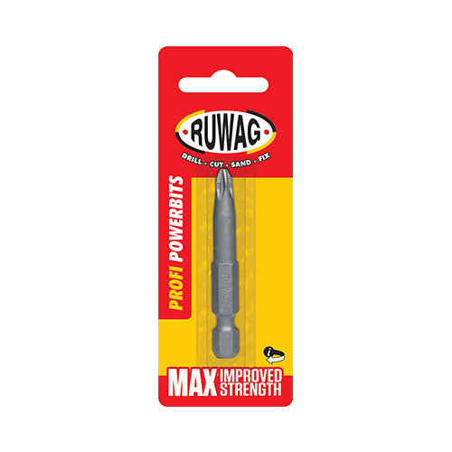 Ruwag Pozi Power Bit 1 x 25mm 2 Pack