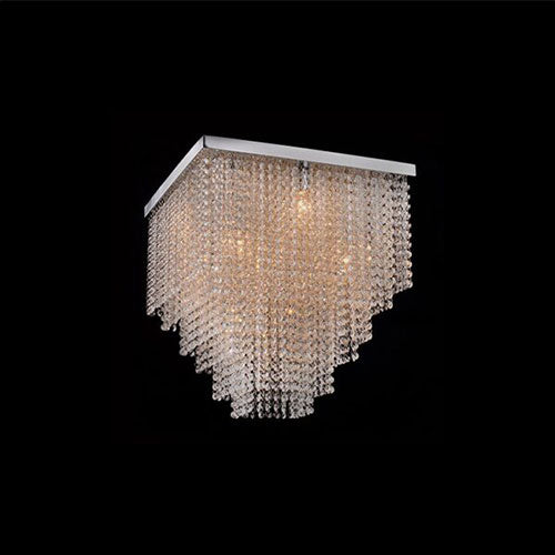 K. Light Square K9 Crystal LED Large Ceiling Light