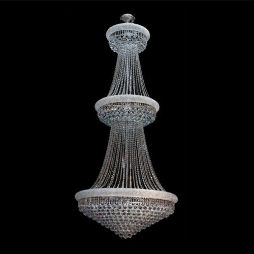 K. Light Double Basket Crystal Chandelier