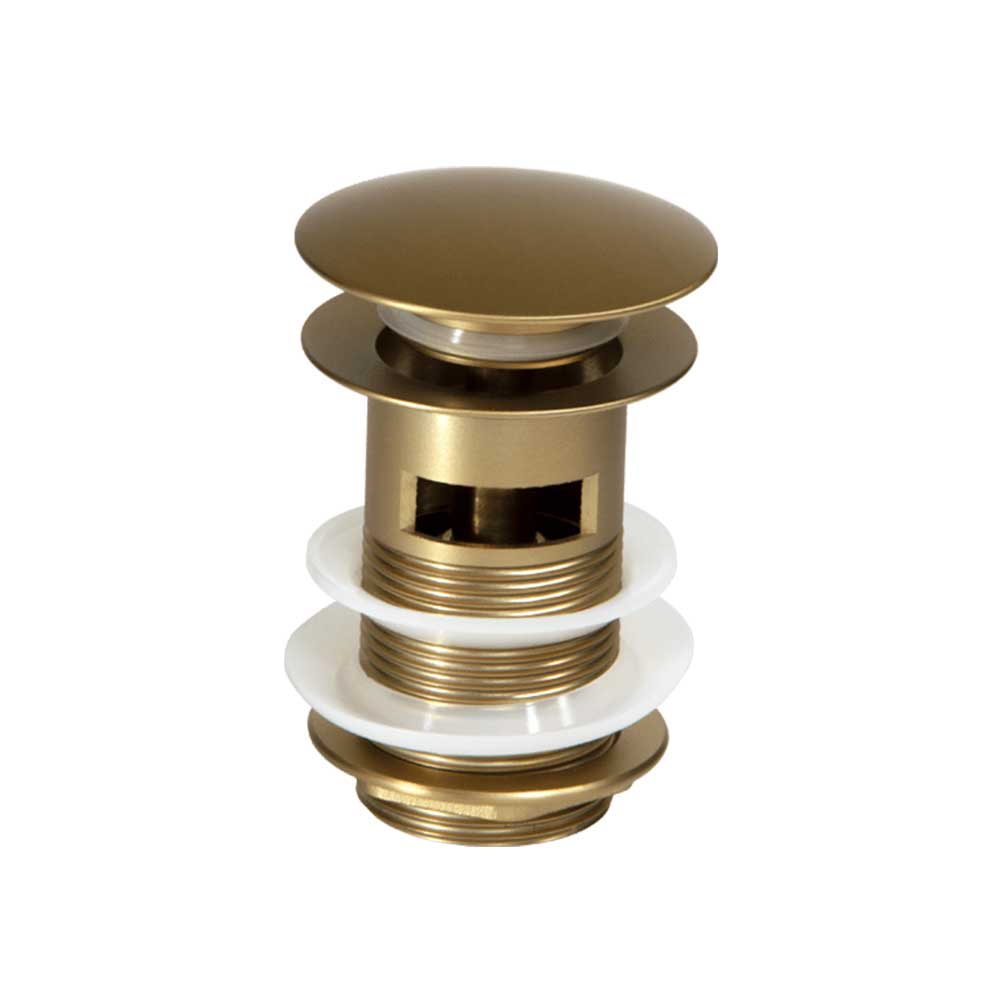 BluTide Basin Clicker Waste Slotted - Brushed Brass