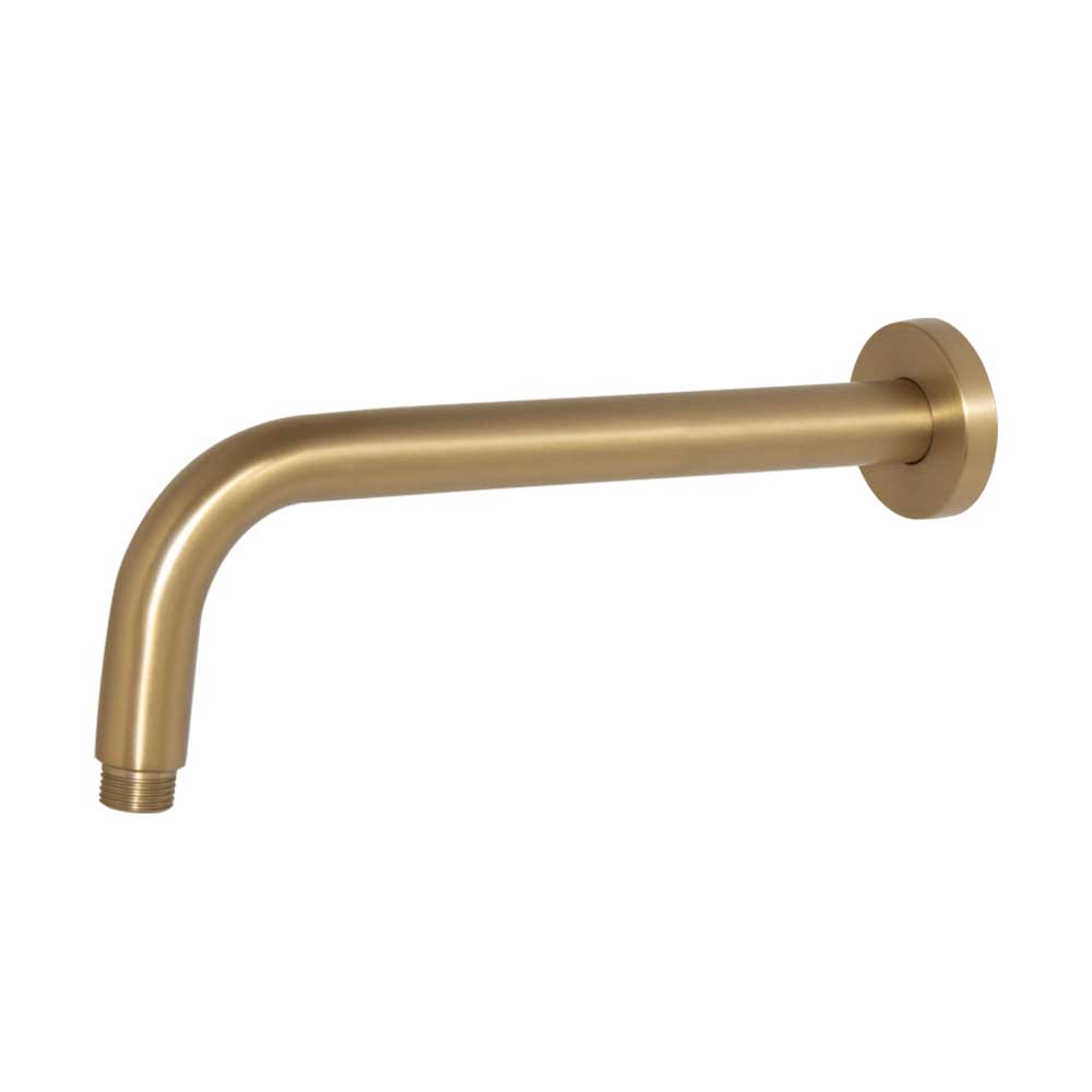 BluTide Round Shower Arm 300mm - Brushed Brass