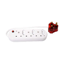 Load image into Gallery viewer, Selectrix Unswitched High Surge 6-Way Multiplug 3 RSA 3 Slimline - White
