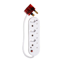 Load image into Gallery viewer, Selectrix Unswitched High Surge 6-Way Multiplug 3 RSA 3 Slimline - White
