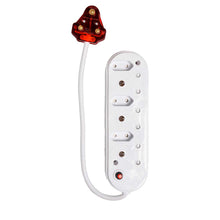 Load image into Gallery viewer, Selectrix Unswitched High Surge 6-Way Multiplug 3 RSA 3 Slimline - White
