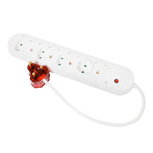 Load image into Gallery viewer, Selectrix Unswitched High Surge 8-Way Multiplug 4 RSA 3 Slimline 1 Schuko - White
