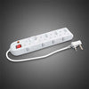 Selectrix Multiplug 4 RSA 3 Slimline Schuko Switched - White