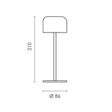 Load image into Gallery viewer, Spazio Sushi Rechargeable Dimmable LED Table Lamp 2W 130lm 3000K
