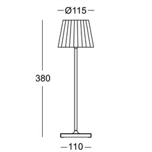 Load image into Gallery viewer, Spazio Plissè Rechargeable LED Table Lamp 2.2W 188lm 2700-3000k
