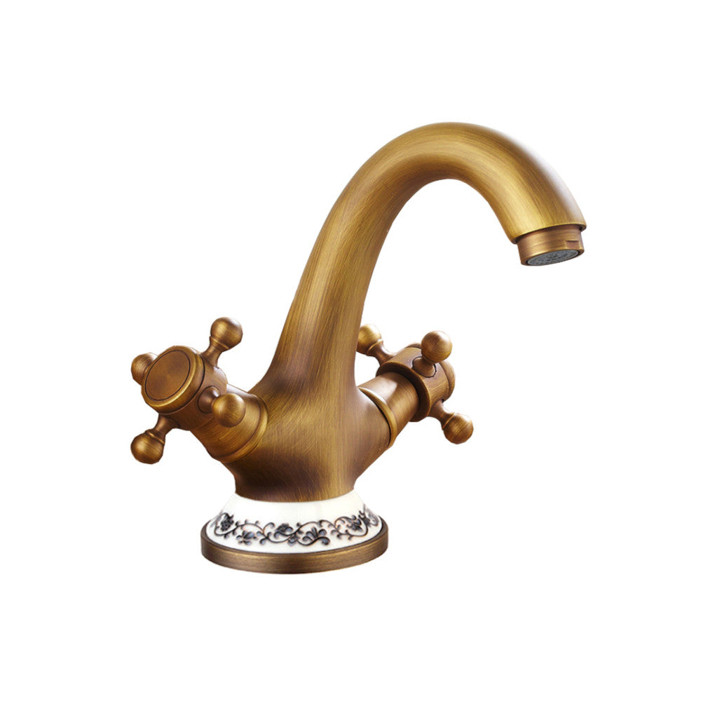 Trendy Taps Florale Dual Handle Basin Mixer Tap