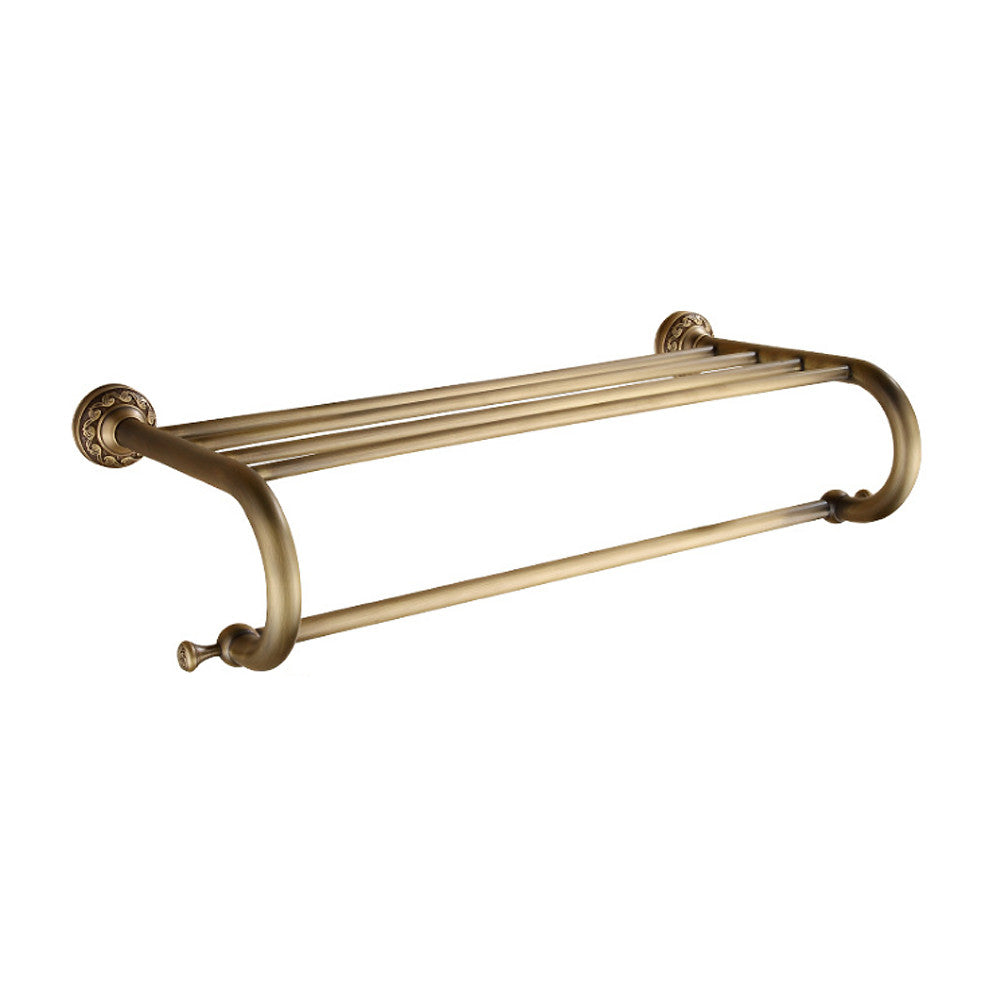 Trendy Taps Florale 5 Bar Towel Rail and Shelf Combo