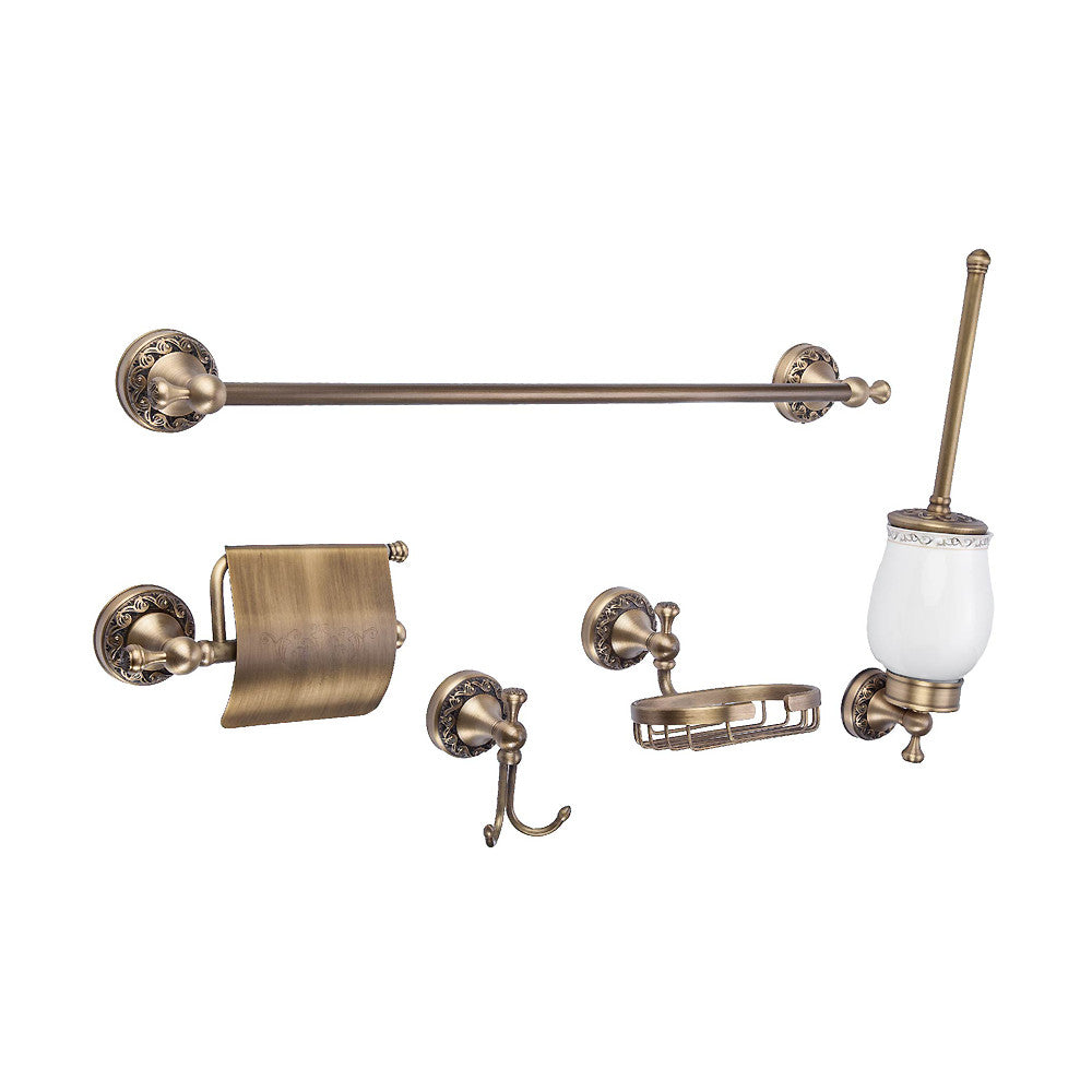 Trendy Taps Florale 5-Piece Bathroom Accessory Set