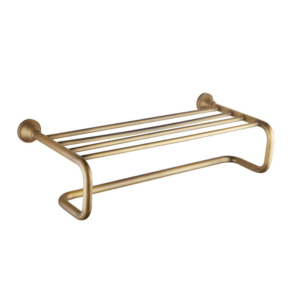 Trendy Taps Cuivre 5 Bar Towel Rail and Shelf Combo