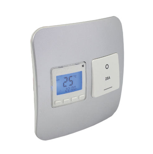 VETi 1 Programmable Thermostat with Isolator Switch 4 x 4 - White Modules