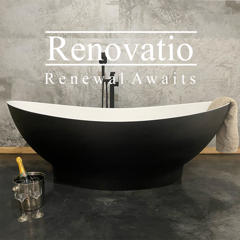 Two Tone Stone Renovatio Freestanding Bath