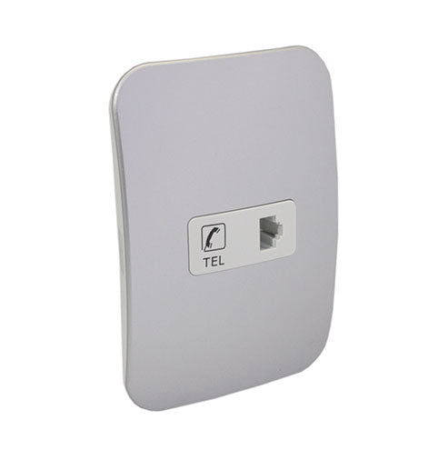 VETi <i>1</i> Telephone Socket 4 x 2 - White Module