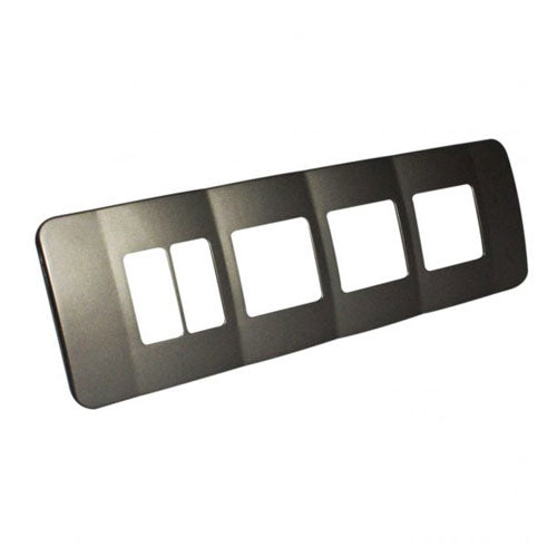 VETi <i>1</i> Omni Cluster 4 Verical & 2 Wide Module Cover Plate - Black Trim