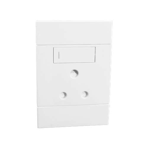 VETi <i>2</i> RSA Vertical Socket 2 x 4 - White