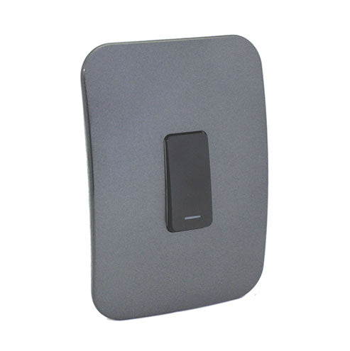 VETi <i>1</i> 1 Lever 2 Way Light Switch 4 x 2 - Black Module