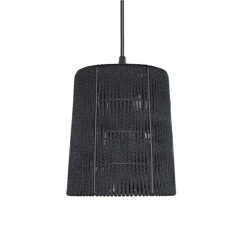 Blink Drum Roped Pendant - Black