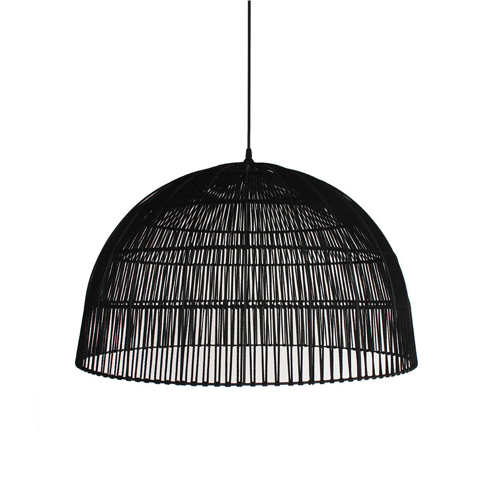 Roped Dome Pendant - Black