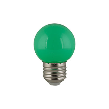 LED Coloured Golf Ball Bulb E27 0.5W - Green