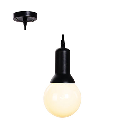 Bulb 40W Metal Pendant - Black